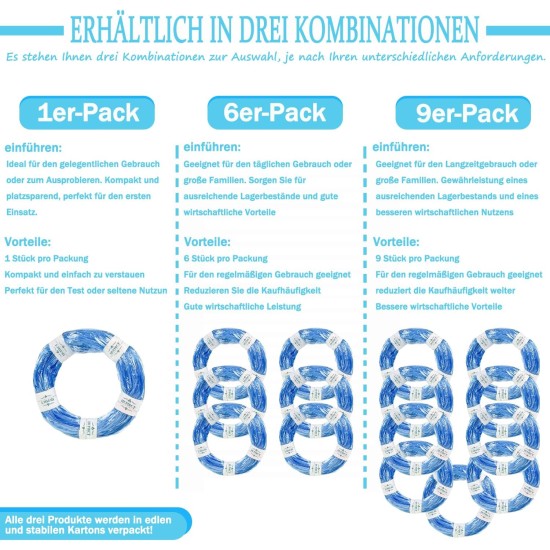 HUPIRCT Nappy Bin Refill Cassettes, 50% Longer Length, More Capacity, Additional Odour-Inhibiting EVOH Material, Seven Layers Thickness, Super Compatibility (Pack of 1) HUPIRCT Nappy Bin Refill Cassettes, 50% Longer Length, More Capacity, Additional Odour-Inhibiting EVOH Material, Seven Layers Thickness, Super Compatibility (Pack of 1)