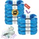 HUPIRCT Pack of 6 Nappy Bin Refill Cassettes, 50% Longer Length, More Capacity, Additional Odour-Inhibiting EVOH Material, Seven Layers Thickness, Super Compatibility HUPIRCT Pack of 6 Nappy Bin Refill Cassettes, 50% Longer Length, More Capacity, Additional Odour-Inhibiting EVOH Material, Seven Layers Thickness, Super Compatibility