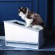 Honey Care Self-Cleaning Cat Litter Tray, Scope-Free Automatic Cat Litter Tray for Multiple Cats, App & Alexa Voice System, Smart Secure Control, Matte White Honey Care Self-Cleaning Cat Litter Tray, Scope-Free Automatic Cat Litter Tray for Multiple Cats, App & Alexa Voice System, Smart Secure Control, Matte White