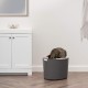 IRIS Top Entry Cat Litter Box, Dark Gray/White IRIS Top Entry Cat Litter Box, Dark Gray/White