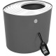 IRIS Top Entry Cat Litter Box, Dark Gray/White IRIS Top Entry Cat Litter Box, Dark Gray/White