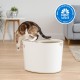 IRIS Top Entry Cat Litter Box, White IRIS Top Entry Cat Litter Box, White