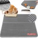 Improved Cat Litter Tray Mat 70 x 55 cm | Cat Litter Mat Pad for Cat Litter Tray Mat | Double Layer Design Waterproof Urine Proof Easy Cleaning Cat Mat - Grey Improved Cat Litter Tray Mat 70 x 55 cm | Cat Litter Mat Pad for Cat Litter Tray Mat | Double Layer Design Waterproof Urine Proof Easy Cleaning Cat Mat - Grey