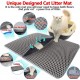 Improved Cat Litter Tray Mat 70 x 55 cm | Cat Litter Mat Pad for Cat Litter Tray Mat | Double Layer Design Waterproof Urine Proof Easy Cleaning Cat Mat - Grey Improved Cat Litter Tray Mat 70 x 55 cm | Cat Litter Mat Pad for Cat Litter Tray Mat | Double Layer Design Waterproof Urine Proof Easy Cleaning Cat Mat - Grey
