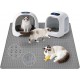 Iptienda Cat Litter Tray Mat, 86 x 56 cm, Silicone Cat Litter Mat, Non-Slip, Cat Litter Tray Mat, Waterproof Anti-Urine, Cat Litter Tray Mat, Easy to Clean (Grey) Iptienda Cat Litter Tray Mat, 86 x 56 cm, Silicone Cat Litter Mat, Non-Slip, Cat Litter Tray Mat, Waterproof Anti-Urine, Cat Litter Tray Mat, Easy to Clean (Grey)