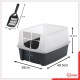 Iris Ohyama CLH-12 Cat Litter Tray, up to 7 kg, Set of 2, Grey, Open, without Lid, High Removable Edge, for Large Cats, Kittens, XXL Cat Litter Box, BPA-Free Iris Ohyama CLH-12 Cat Litter Tray, up to 7 kg, Set of 2, Grey, Open, without Lid, High Removable Edge, for Large Cats, Kittens, XXL Cat Litter Box, BPA-Free