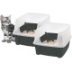 Iris Ohyama CLH-12 Cat Litter Tray, up to 7 kg, Set of 2, Grey, Open, without Lid, High Removable Edge, for Large Cats, Kittens, XXL Cat Litter Box, BPA-Free Iris Ohyama CLH-12 Cat Litter Tray, up to 7 kg, Set of 2, Grey, Open, without Lid, High Removable Edge, for Large Cats, Kittens, XXL Cat Litter Box, BPA-Free