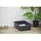 Iris Ohyama CLH-12 Cat Litter Tray, up to 7 kg, Set of 2, Grey, Open, without Lid, High Removable Edge, for Large Cats, Kittens, XXL Cat Litter Box, BPA-Free