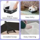 Iris Ohyama CLH-12 Cat Litter Tray, up to 7 kg, Set of 2, Grey, Open, without Lid, High Removable Edge, for Large Cats, Kittens, XXL Cat Litter Box, BPA-Free Iris Ohyama CLH-12 Cat Litter Tray, up to 7 kg, Set of 2, Grey, Open, without Lid, High Removable Edge, for Large Cats, Kittens, XXL Cat Litter Box, BPA-Free
