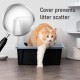 Iris Ohyama CLH-12 Cat Litter Tray, up to 7 kg, Set of 2, Grey, Open, without Lid, High Removable Edge, for Large Cats, Kittens, XXL Cat Litter Box, BPA-Free Iris Ohyama CLH-12 Cat Litter Tray, up to 7 kg, Set of 2, Grey, Open, without Lid, High Removable Edge, for Large Cats, Kittens, XXL Cat Litter Box, BPA-Free