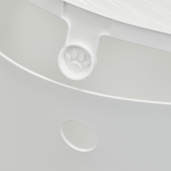 Iris Ohyama, Large Plastic Cat Litter Tray with Top Access, includes Scoop and Slotted Lid, W 53 x D 41 x H 37 cm, Unit, BPA-Free, Scoop Holder, PUNT-530, White/Beige Iris Ohyama, Large Plastic Cat Litter Tray with Top Access, includes Scoop and Slotted Lid, W 53 x D 41 x H 37 cm, Unit, BPA-Free, Scoop Holder, PUNT-530, White/Beige
