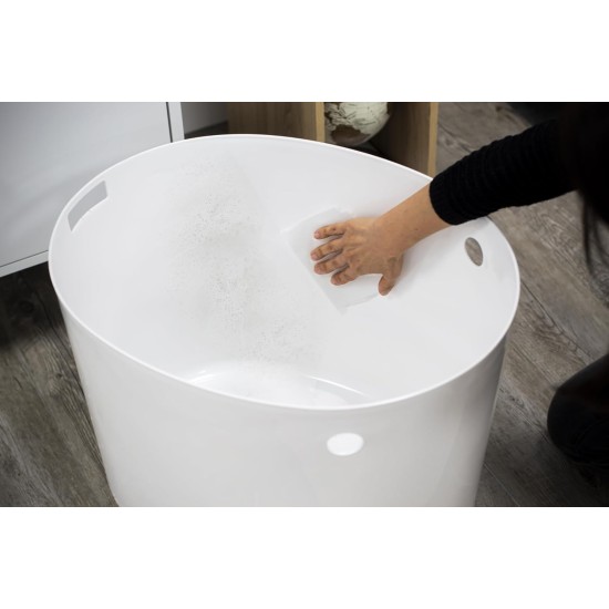 Iris Ohyama, Large Plastic Cat Litter Tray with Top Access, includes Scoop and Slotted Lid, W 53 x D 41 x H 37 cm, Unit, BPA-Free, Scoop Holder, PUNT-530, White/Beige Iris Ohyama, Large Plastic Cat Litter Tray with Top Access, includes Scoop and Slotted Lid, W 53 x D 41 x H 37 cm, Unit, BPA-Free, Scoop Holder, PUNT-530, White/Beige