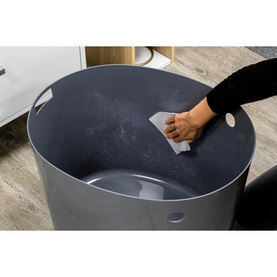 Iris Ohyama, Large Plastic Cat Litter Tray with Top Access, includes Scoop and Slotted Lid, W 53 x D 41 x H 37 cm, Unit, BPA-Free, Scoop Holder, PUNT-530, White/Beige Iris Ohyama, Large Plastic Cat Litter Tray with Top Access, includes Scoop and Slotted Lid, W 53 x D 41 x H 37 cm, Unit, BPA-Free, Scoop Holder, PUNT-530, White/Beige