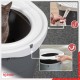 Iris Ohyama, Large Plastic Cat Litter Tray with Top Access, includes Scoop and Slotted Lid, W 53 x D 41 x H 37 cm, Unit, BPA-Free, Scoop Holder, PUNT-530, White/Beige Iris Ohyama, Large Plastic Cat Litter Tray with Top Access, includes Scoop and Slotted Lid, W 53 x D 41 x H 37 cm, Unit, BPA-Free, Scoop Holder, PUNT-530, White/Beige