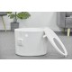 Iris Ohyama, Large Plastic Cat Litter Tray with Top Access, includes Scoop and Slotted Lid, W 53 x D 41 x H 37 cm, Unit, BPA-Free, Scoop Holder, PUNT-530, White/Beige Iris Ohyama, Large Plastic Cat Litter Tray with Top Access, includes Scoop and Slotted Lid, W 53 x D 41 x H 37 cm, Unit, BPA-Free, Scoop Holder, PUNT-530, White/Beige
