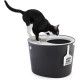 Iris Ohyama, Large Plastic Cat Litter Tray with Top Access, includes Scoop and Vented Lid, W 52 x D 37.5 x H 36.5 cm, Unit, BPA-Free, TECL-20, Grey/White Iris Ohyama, Large Plastic Cat Litter Tray with Top Access, includes Scoop and Vented Lid, W 52 x D 37.5 x H 36.5 cm, Unit, BPA-Free, TECL-20, Grey/White
