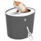 Iris Ohyama, Plastic Cat Litter Tray with Top Entry, includes Scoop and Slotted Lid, W 53 x D 41 x H 37 cm, PUNT-530, Grey Iris Ohyama, Plastic Cat Litter Tray with Top Entry, includes Scoop and Slotted Lid, W 53 x D 41 x H 37 cm, PUNT-530, Grey