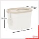 Iris Ohyama, Plastic Cat Litter Tray with Top Entry, includes Scoop and Slotted Lid, W 53 x D 41 x H 37 cm, PUNT-530, Grey Iris Ohyama, Plastic Cat Litter Tray with Top Entry, includes Scoop and Slotted Lid, W 53 x D 41 x H 37 cm, PUNT-530, Grey