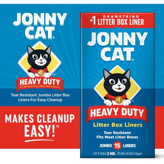 Jonny CAT 15 x Heavy Duty Bin Liners C00150 Jonny CAT 15 x Heavy Duty Bin Liners C00150