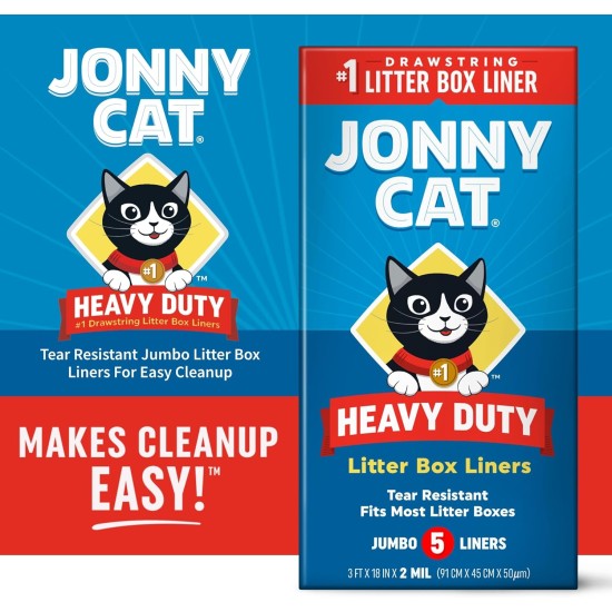 Jonny CAT 15 x Heavy Duty Bin Liners C00150 Jonny CAT 15 x Heavy Duty Bin Liners C00150