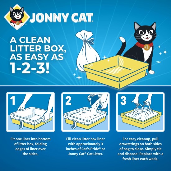 Jonny CAT 15 x Heavy Duty Bin Liners C00150 Jonny CAT 15 x Heavy Duty Bin Liners C00150