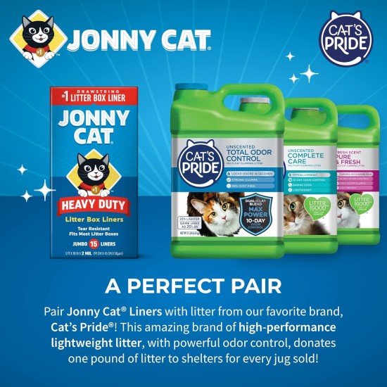Jonny CAT 15 x Heavy Duty Bin Liners C00150 Jonny CAT 15 x Heavy Duty Bin Liners C00150
