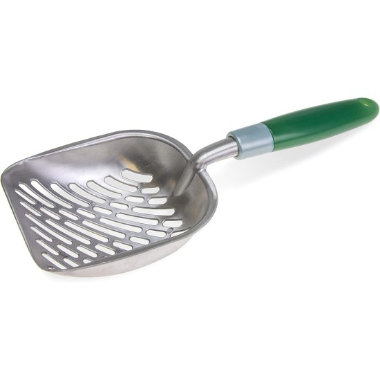 Karlie Aluminium poop scoop, length: 34 cm, width: 14 cm, height: 5 cm, green Karlie Aluminium poop scoop, length: 34 cm, width: 14 cm, height: 5 cm, green