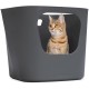 Karlie Lotus Eco 522869 Cat Litter Tray L 54.4 W 43.9 H 40.5 cm Grey Karlie Lotus Eco 522869 Cat Litter Tray L 54.4 W 43.9 H 40.5 cm Grey