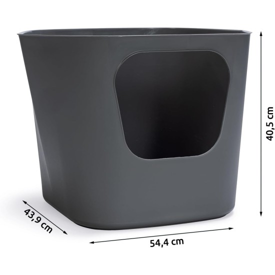Karlie Lotus Eco 522869 Cat Litter Tray L 54.4 W 43.9 H 40.5 cm Grey Karlie Lotus Eco 522869 Cat Litter Tray L 54.4 W 43.9 H 40.5 cm Grey