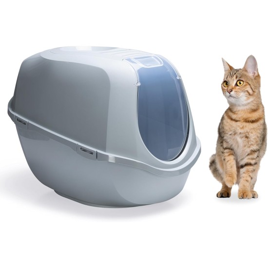 Karlie Mega Smart Cat Eco 522868 XL Large Cat Litter Tray L 66 x W 46 x H 49 cm Grey Karlie Mega Smart Cat Eco 522868 XL Large Cat Litter Tray L 66 x W 46 x H 49 cm Grey