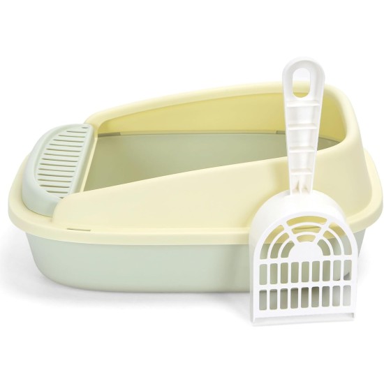 Katzentoilette mit Schaufel, einfache Reinigung, kompaktes Design, verhindert Gerüche, ideal für die Aufrechterhaltung der Hygiene Ihres Haustiers. Katzentoilette mit Schaufel, einfache Reinigung, kompaktes Design, verhindert Gerüche, ideal für die Aufrechterhaltung der Hygiene Ihres Haustiers.