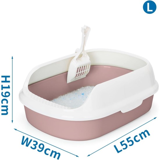 Katzentoilette mit Schaufel und hygienischem Design, ideal für die Sauberkeit und den Komfort Ihres Haustiers. Katzentoilette mit Schaufel und hygienischem Design, ideal für die Sauberkeit und den Komfort Ihres Haustiers.