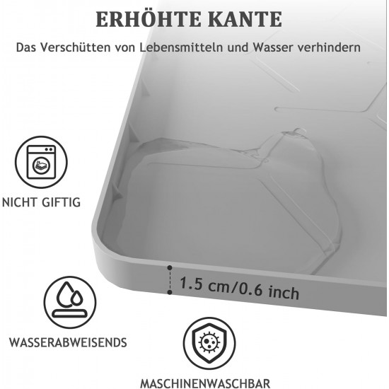 Kaxionage cat litter mat large size 76 x 61 cm cat litter tray underlay honeycomb design cat litter mat waterproof double layer design honeycomb mat Kaxionage cat litter mat large size 76 x 61 cm cat litter tray underlay honeycomb design cat litter mat waterproof double layer design honeycomb mat