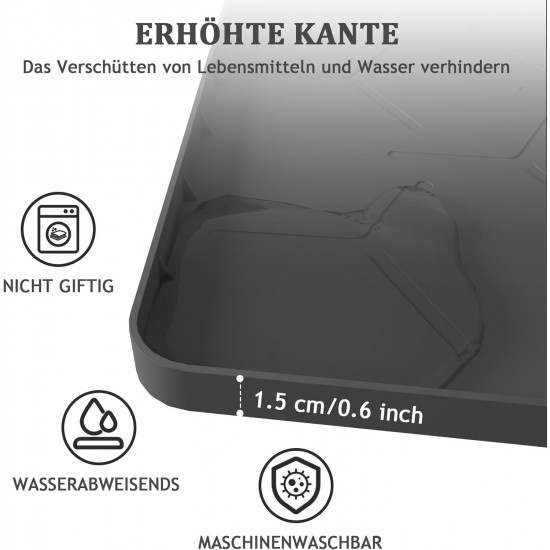 Kaxionage cat litter mat large size 76 x 61 cm cat litter tray underlay honeycomb design cat litter mat waterproof double layer design honeycomb mat Kaxionage cat litter mat large size 76 x 61 cm cat litter tray underlay honeycomb design cat litter mat waterproof double layer design honeycomb mat