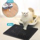 Kaxionage cat litter mat large size 76 x 61 cm cat litter tray underlay honeycomb design cat litter mat waterproof double layer design honeycomb mat Kaxionage cat litter mat large size 76 x 61 cm cat litter tray underlay honeycomb design cat litter mat waterproof double layer design honeycomb mat