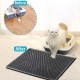 Kaxionage cat litter mat large size 76 x 61 cm cat litter tray underlay honeycomb design cat litter mat waterproof double layer design honeycomb mat Kaxionage cat litter mat large size 76 x 61 cm cat litter tray underlay honeycomb design cat litter mat waterproof double layer design honeycomb mat