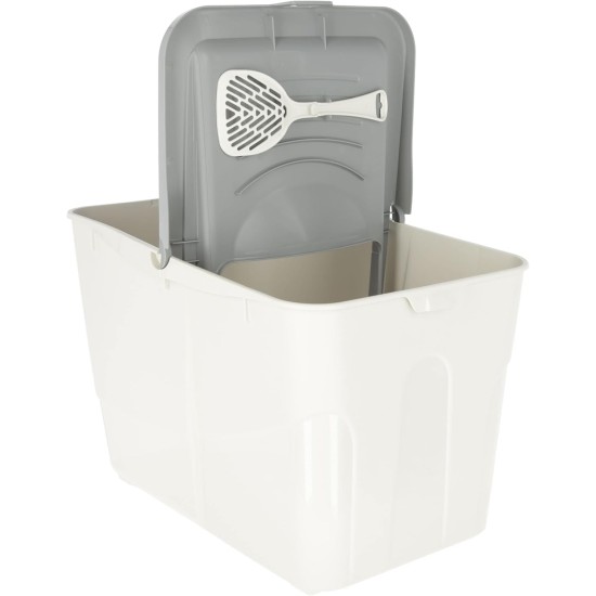 Kerbl 80990 Buxo Cat Litter Tray, Lid and Shovel, Top Entry, Cat Litter Tray Kerbl 80990 Buxo Cat Litter Tray, Lid and Shovel, Top Entry, Cat Litter Tray