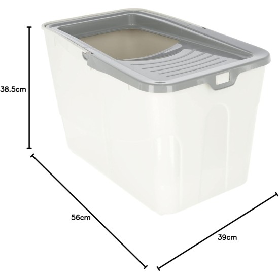 Kerbl 80990 Buxo Cat Litter Tray, Lid and Shovel, Top Entry, Cat Litter Tray Kerbl 80990 Buxo Cat Litter Tray, Lid and Shovel, Top Entry, Cat Litter Tray