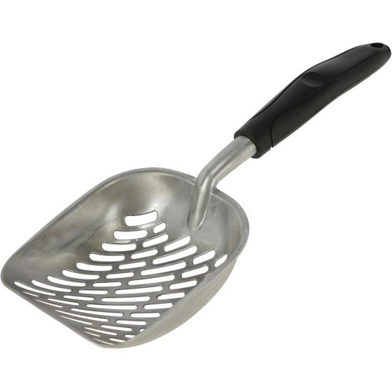 Kerbl Pet Litter Scoop Aluminium Black 35 x 14 cm with Plastic Handle Kerbl Pet Litter Scoop Aluminium Black 35 x 14 cm with Plastic Handle