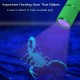 LEAGY 2 Pack Mini UV Torch with 9 LEDs and Batteries - Pet Urine Detector for Dog/Cat, Fluorescent Agent, Dry Spots, Counterfeit Detection, Banknotes, Bed Bugs etc (Green) LEAGY 2 Pack Mini UV Torch with 9 LEDs and Batteries - Pet Urine Detector for Dog/Cat, Fluorescent Agent, Dry Spots, Counterfeit Detection, Banknotes, Bed Bugs etc (Green)