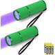 LEAGY 2 Pack Mini UV Torch with 9 LEDs and Batteries - Pet Urine Detector for Dog/Cat, Fluorescent Agent, Dry Spots, Counterfeit Detection, Banknotes, Bed Bugs etc (Green) LEAGY 2 Pack Mini UV Torch with 9 LEDs and Batteries - Pet Urine Detector for Dog/Cat, Fluorescent Agent, Dry Spots, Counterfeit Detection, Banknotes, Bed Bugs etc (Green)