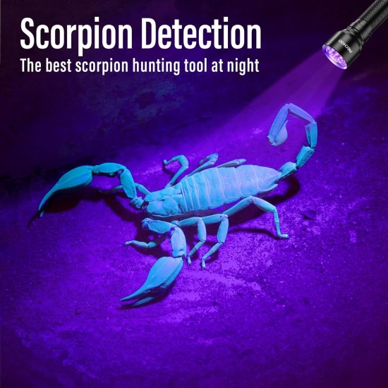 LED Black Light Torch with 21 LEDs, Mini UV Lamp with 395 nm, Ultraviolet Light for Geocaching, Pet Urine Detector, Dried Stains of Dogs and Other Pets LED Black Light Torch with 21 LEDs, Mini UV Lamp with 395 nm, Ultraviolet Light for Geocaching, Pet Urine Detector, Dried Stains of Dogs and Other Pets