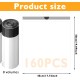 LEKEFETO 8 Rolls Katzentoiletten-Einlagen: 160 Stück Katzenklo-Beutel, 45 * 50cm Katzenklo Tüten Beutel für Katzentoilette für Einfachen Wechsel Katzenstreu, Beutel für Katzentoilette mit Zugbändern