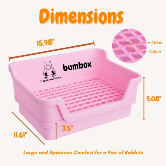 Large Rabbit Cat Litter Tray with Plastic Grid and Tilt Tray, Safe for Rabbit Feet, Pet Waste Station for Rabbit Supplies - Rabbit Cage Accessories, Cage Hooks for Corner Cat Litter Tray Training Large Rabbit Cat Litter Tray with Plastic Grid and Tilt Tray, Safe for Rabbit Feet, Pet Waste Station for Rabbit Supplies - Rabbit Cage Accessories, Cage Hooks for Corner Cat Litter Tray Training
