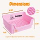 Large Rabbit Cat Litter Tray with Plastic Grid and Tilt Tray, Safe for Rabbit Feet, Pet Waste Station for Rabbit Supplies - Rabbit Cage Accessories, Cage Hooks for Corner Cat Litter Tray Training Large Rabbit Cat Litter Tray with Plastic Grid and Tilt Tray, Safe for Rabbit Feet, Pet Waste Station for Rabbit Supplies - Rabbit Cage Accessories, Cage Hooks for Corner Cat Litter Tray Training
