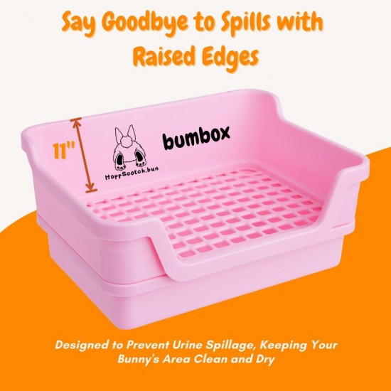 Large Rabbit Cat Litter Tray with Plastic Grid and Tilt Tray, Safe for Rabbit Feet, Pet Waste Station for Rabbit Supplies - Rabbit Cage Accessories, Cage Hooks for Corner Cat Litter Tray Training Large Rabbit Cat Litter Tray with Plastic Grid and Tilt Tray, Safe for Rabbit Feet, Pet Waste Station for Rabbit Supplies - Rabbit Cage Accessories, Cage Hooks for Corner Cat Litter Tray Training