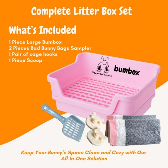 Large Rabbit Cat Litter Tray with Plastic Grid and Tilt Tray, Safe for Rabbit Feet, Pet Waste Station for Rabbit Supplies - Rabbit Cage Accessories, Cage Hooks for Corner Cat Litter Tray Training Large Rabbit Cat Litter Tray with Plastic Grid and Tilt Tray, Safe for Rabbit Feet, Pet Waste Station for Rabbit Supplies - Rabbit Cage Accessories, Cage Hooks for Corner Cat Litter Tray Training