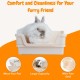 Large Rabbit Cat Litter Tray with Plastic Grid and Tilt Tray, Safe for Rabbit Feet, Pet Waste Station for Rabbit Supplies - Rabbit Cage Accessories, Cage Hooks for Corner Cat Litter Tray Training Large Rabbit Cat Litter Tray with Plastic Grid and Tilt Tray, Safe for Rabbit Feet, Pet Waste Station for Rabbit Supplies - Rabbit Cage Accessories, Cage Hooks for Corner Cat Litter Tray Training