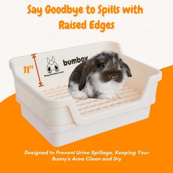 Large Rabbit Cat Litter Tray with Plastic Grid and Tilt Tray, Safe for Rabbit Feet, Pet Waste Station for Rabbit Supplies - Rabbit Cage Accessories, Cage Hooks for Corner Cat Litter Tray Training Large Rabbit Cat Litter Tray with Plastic Grid and Tilt Tray, Safe for Rabbit Feet, Pet Waste Station for Rabbit Supplies - Rabbit Cage Accessories, Cage Hooks for Corner Cat Litter Tray Training
