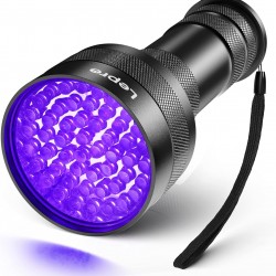 Lepro UV Black Light Torch with 51 LEDs, UV Lamp HD51 Pets Urine Detector Ultraviolet Light with 395 nm for Dried Stains of Your Dogs, Cats and Rodents on Carpets Lepro UV Black Light Torch with 51 LEDs, UV Lamp HD51 Pets Urine Detector Ultraviolet Light with 395 nm for Dried Stains of Your Dogs, Cats and Rodents on Carpets
